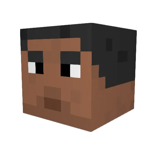Domiq10 Minecraft avatar head, 3D render