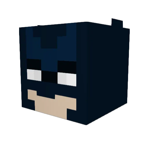 Domique Minecraft avatar head, 3D render