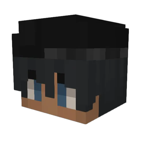 Domithereal_ Minecraft avatar head, 3D render