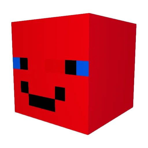Domixk Minecraft avatar head, 3D render