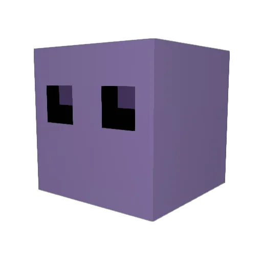 Domliness Minecraft avatar head, 3D render