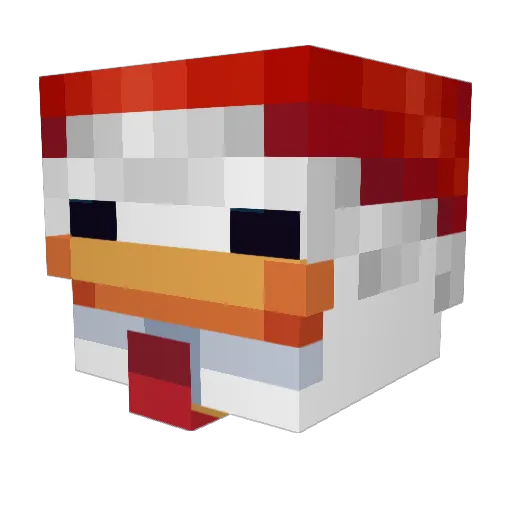 DomnFane Minecraft avatar head, 3D render