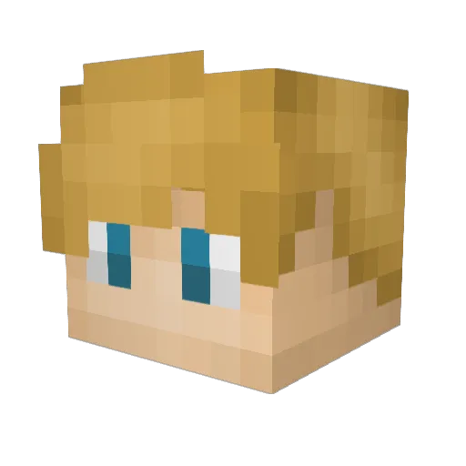 DomoGodz Minecraft avatar head, 3D render