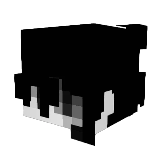 DomoPro Minecraft avatar head, 3D render