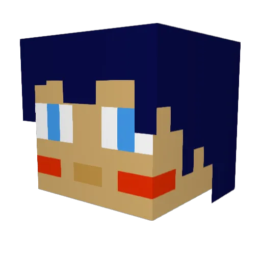 Domo_Sama13 Minecraft avatar head, 3D render