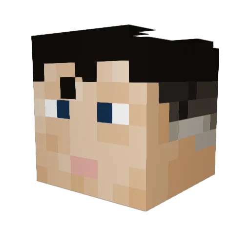 DomoftheDoctor Minecraft avatar head, 3D render