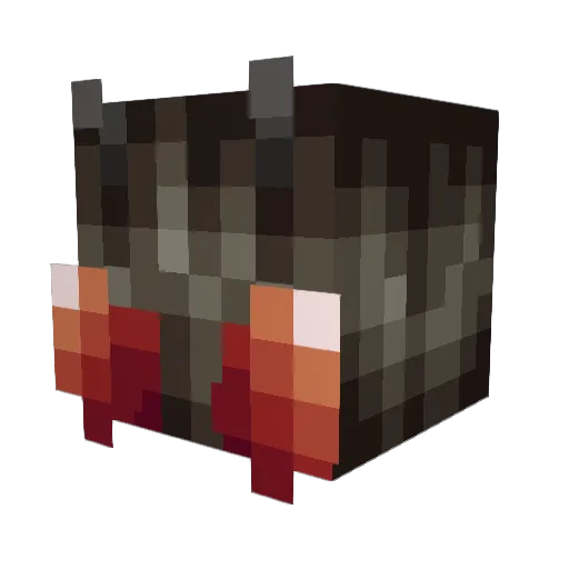 Domojuan Minecraft avatar head, 3D render