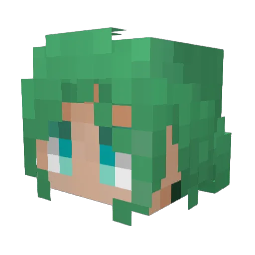 Domomo_ Minecraft avatar head, 3D render