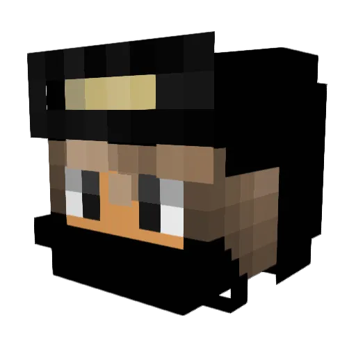 Domoto95 Minecraft avatar head, 3D render