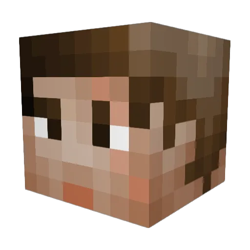 Dompa_123 Minecraft avatar head, 3D render