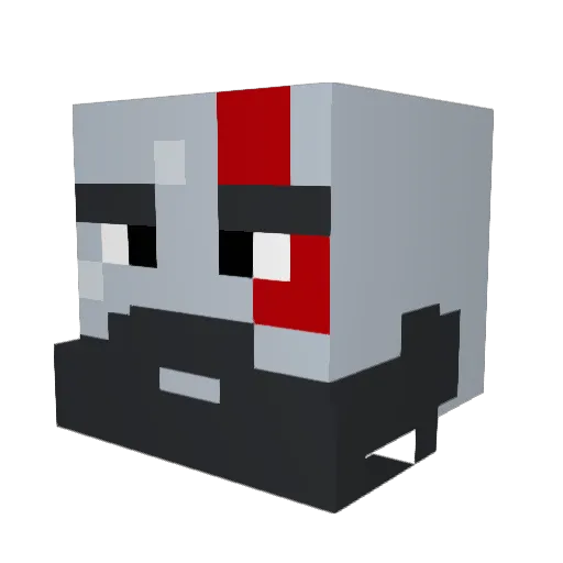 Domplexity Minecraft avatar head, 3D render
