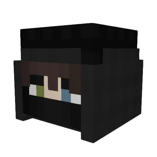 Dompz8 Minecraft avatar head, 3D render