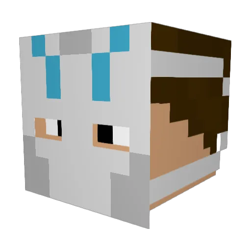 DomsDaddy1 Minecraft avatar head, 3D render