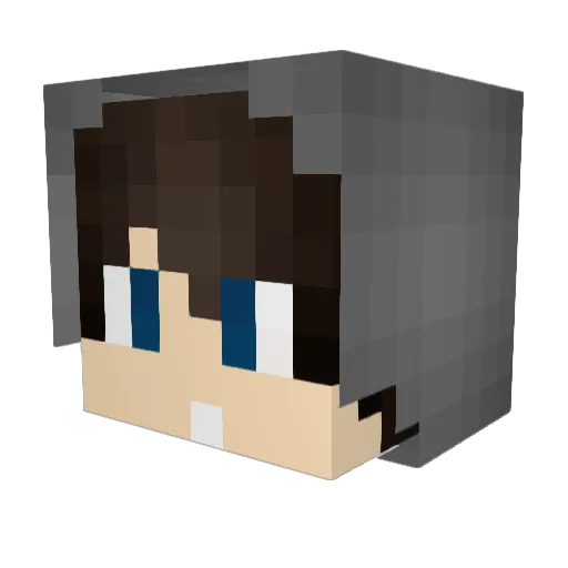 Domsas Minecraft avatar head, 3D render