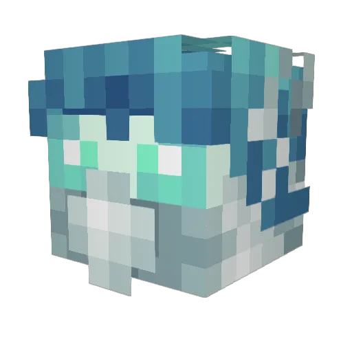 Domster448 Minecraft avatar head, 3D render