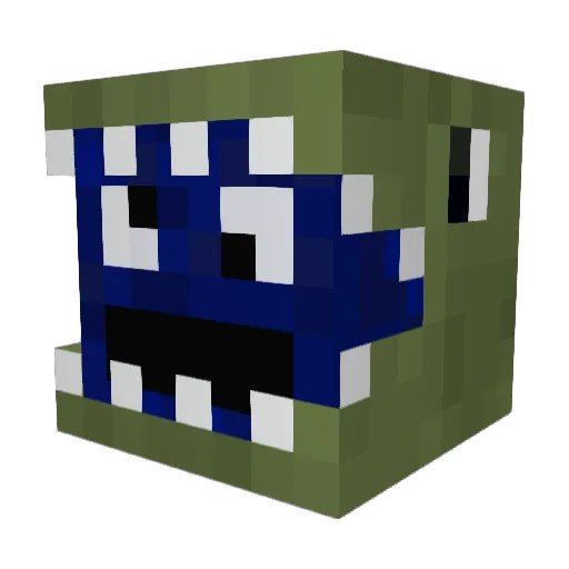 Domuelivin Minecraft avatar head, 3D render