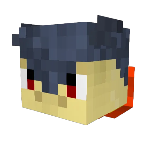 Domurak Minecraft avatar head, 3D render