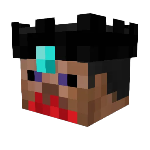 DomuxsTech Minecraft avatar head, 3D render