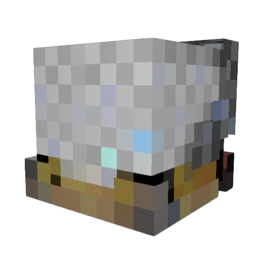 Domvinic Minecraft avatar head, 3D render