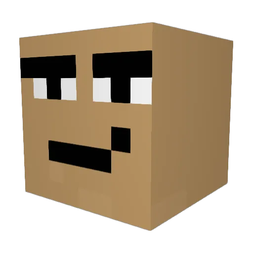 Domzer420 Minecraft avatar head, 3D render