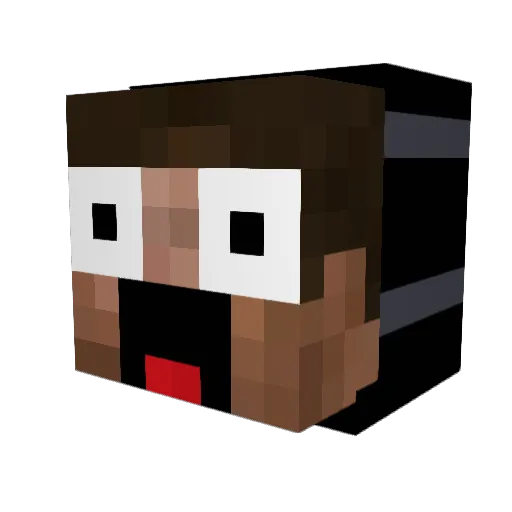 DonArturro Minecraft avatar head, 3D render