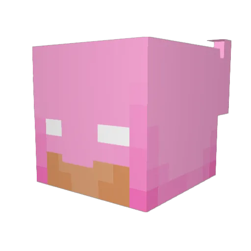 DonCashbro Minecraft avatar head, 3D render