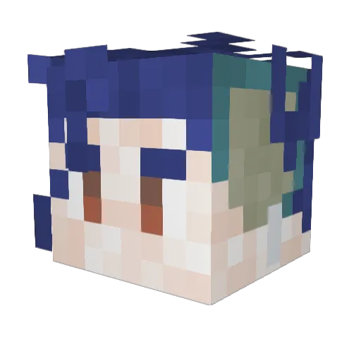 DonChucho21 Minecraft avatar head, 3D render