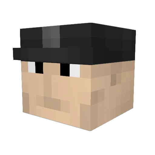 DonCorleone1988 Minecraft avatar head, 3D render