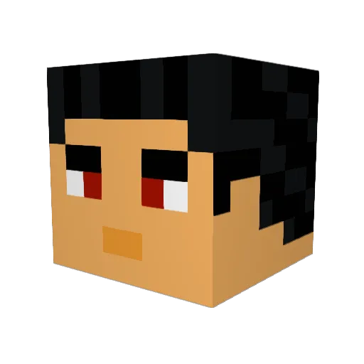 DonCrimini Minecraft avatar head, 3D render