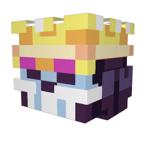 DonDiegooo Minecraft avatar head, 3D render