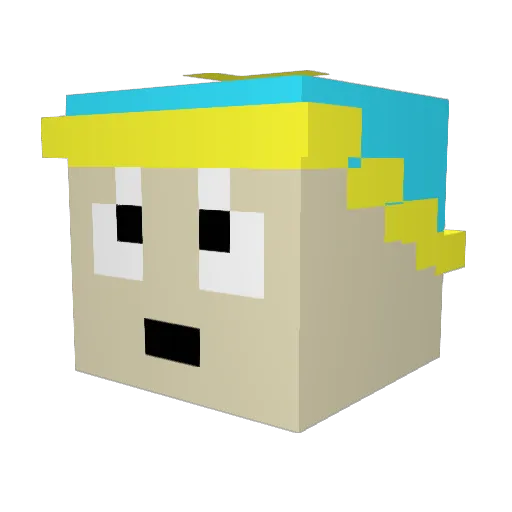 DonDomingo11 Minecraft avatar head, 3D render