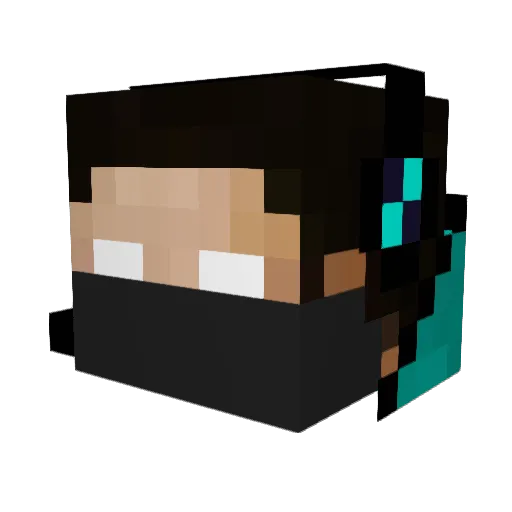 DonEscobarJ Minecraft avatar head, 3D render