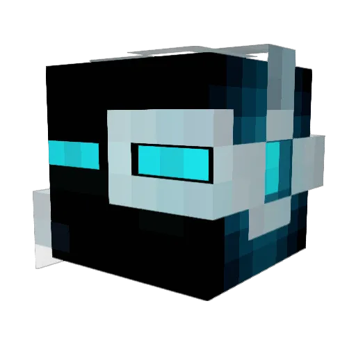 DonGRACH Minecraft avatar head, 3D render