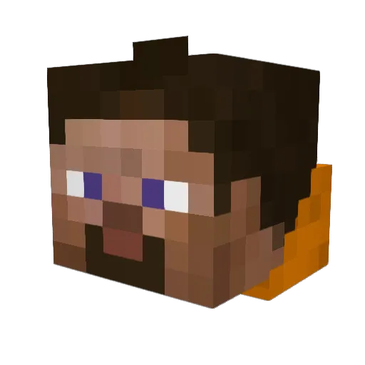 DonGamerNL Minecraft avatar head, 3D render