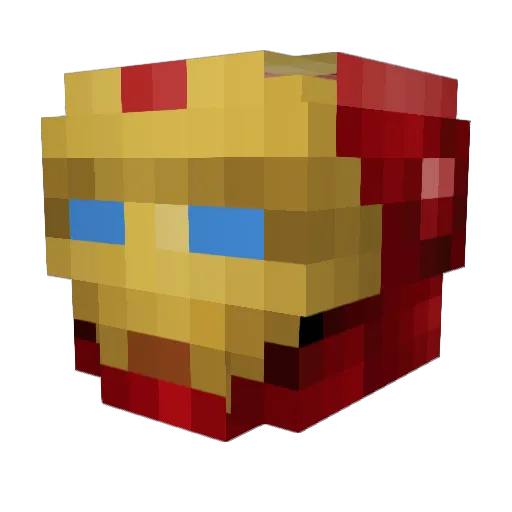DonHeus Minecraft avatar head, 3D render
