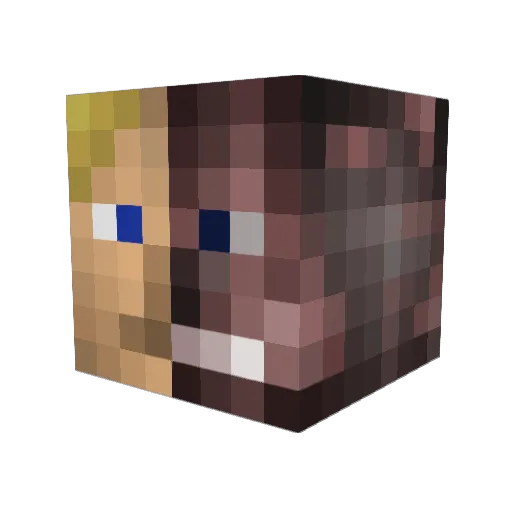 DonIndustries Minecraft avatar head, 3D render