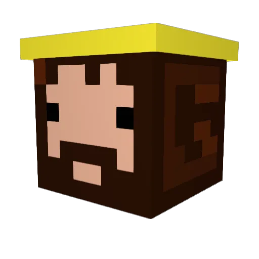 DonJulio06 Minecraft avatar head, 3D render