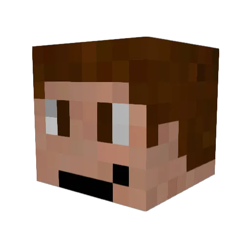 DonKaiStorm Minecraft avatar head, 3D render