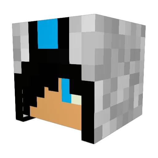 DonKhoo Minecraft avatar head, 3D render