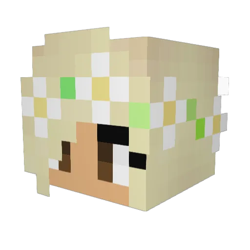 DonKrabbo Minecraft avatar head, 3D render