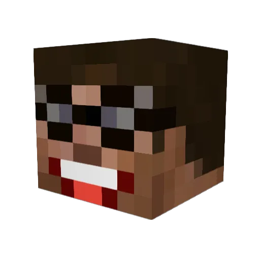 DonMarco1107 Minecraft avatar head, 3D render