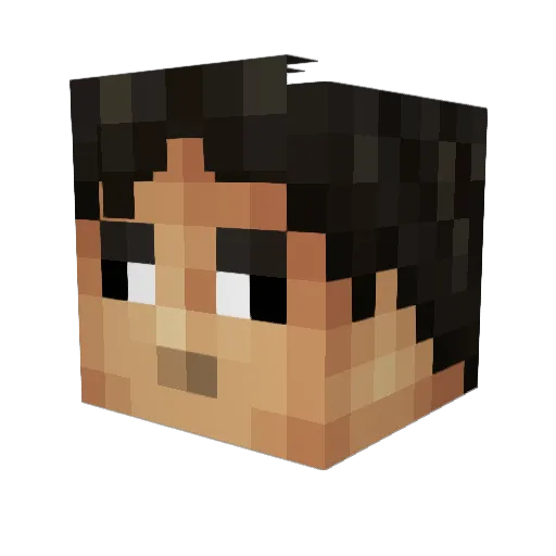 DonMegalodon89 Minecraft avatar head, 3D render