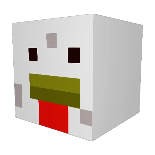 DonOizo Minecraft avatar head, 3D render