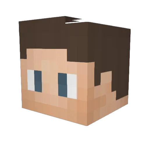 DonPianta55 Minecraft avatar head, 3D render