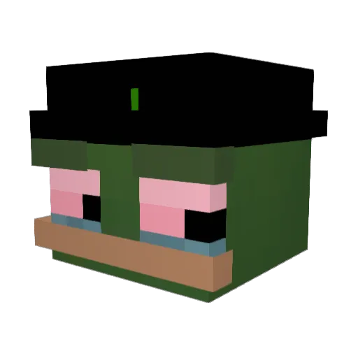 DonPior527 Minecraft avatar head, 3D render