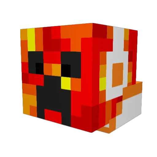 DonRicardo Minecraft avatar head, 3D render