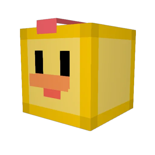DonRojo77 Minecraft avatar head, 3D render