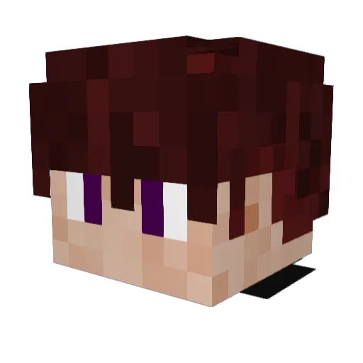 DonSnake Minecraft avatar head, 3D render