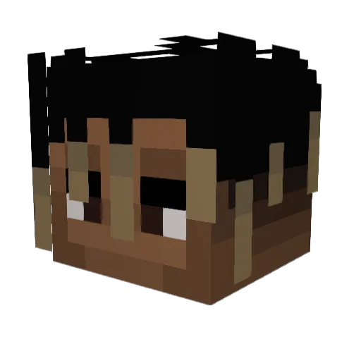 DonToliverLover Minecraft avatar head, 3D render