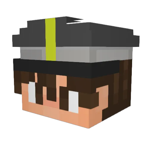 DonTom__ Minecraft avatar head, 3D render